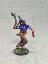 Делавар с томагавком, 54 мм, Студия Большой полк - фото