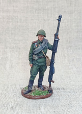 Боец Красной Армии с противотанковым ружьём, 1945 г., 54 мм, Студия Большой полк - фото