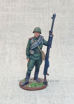Боец Красной Армии с противотанковым ружьём, 1945 г., 54 мм, Студия Большой полк (ИЛ1732.14.01.54) (ИЛ1732.14.01.54)