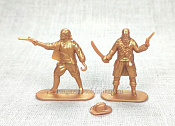 Солдатики из пластика Пираты, набор 2 шт (золотые), 1:32, Уфимский солдатик - фото