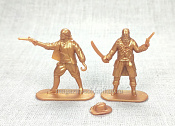 Пираты, набор 2 шт (золотые), 1:32, Уфимский солдатик 