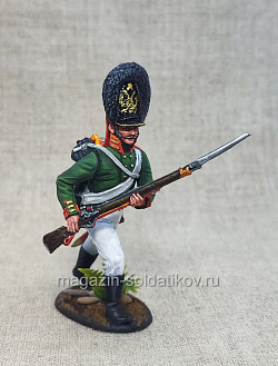 Миниатюра из олова Рядовой лейб-гвардии Преображенского полка 1808 г., 54 мм, Студия Большой полк (ИЛ2704.12.02.54) (ИЛ2704.12.02.54 )