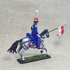 Миниатюра из олова Рядовой гвардейских польских улан, Франция, 54 мм, Студия Большой полк (ИЛ2382.12.03.54) (ИЛ2382.12.03.54)