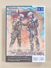 Сборные фигуры из пластика MB 24068 Серия современной войны, Н №1 «Наш маршрут изменен!» (1/24) Master Box - фото