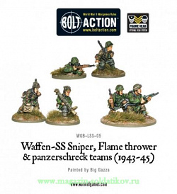 Waffen SS Огнемет, Снайпер, Панзершрек BLI Warlord (WGB-LSS-05) (WGB-LSS-05 )