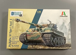 Сборная модель из пластика ИТ ПЗ. КПФВ. VI ТИГР I AUSF. E Позднее производство (1/35) Italeri (6754) (6754)