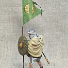 Миниатюра из смолы Восточный воин со знаменем, 1066 г., 54 мм, Студия Большой полк (FIV029.07.14.54) (FIV029.07.14.54 )