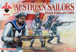 Солдатики из пластика Австрийские Моряки 1900 (1/72) Red Box (RB72031) (RB72031)