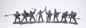 Солдатики из пластика р Набор «Итальянские воины» (серый цвет), 1/32 Инженеръ Басевичъ для Chintoys - фото
