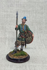 Миниатюра из олова Русский воин X-XI вв., 54 мм, Студия Большой полк - фото