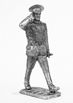 Миниатюра из олова 773 РТ Парад.Знаменная группа 3 Командир, 54 мм, Ратник