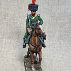 Миниатюра из олова Офицер конных егерей, Франция 1809 г., 54 мм, Студия Большой полк (ИЛ2381.12.03.54) (ИЛ2381.12.03.54)