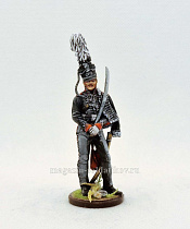 Миниатюра из олова Рядовой 2-го лейб-гусарского полка, Пруссия, 54 мм, Студия Большой полк - фото