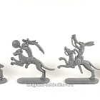 Солдатики из пластика Барон де Зай (8 шт, темно-серый), Солдатики ЛАД
