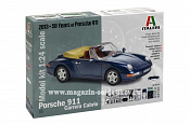 Сборная модель из пластика ИТ Автомобиль PORSCHE 911 CARRERA CABRIO (1/24) Italeri - фото