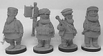 Сборные фигуры из смолы Афганские моджахеды, 1979-92 гг. - комплект шаржевых фигур из 4-х штук - фото