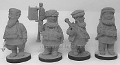 Сборные фигуры из смолы Афганские моджахеды, 1979-92 гг. - комплект шаржевых фигур из 4-х штук - фото