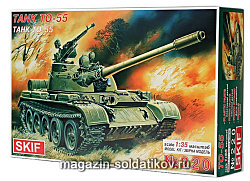 Сборная модель из пластика Советский огнеметный танк ТО-55, SKIF (1/35)