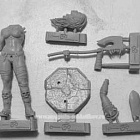 Сборная миниатюра из смолы Миры Фэнтези: Орчиха, 54 мм, Chronos miniatures