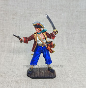 Миниатюра из олова Пиратка, 54 мм, Студия Большой полк - фото