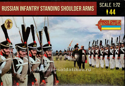 Солдатики из пластика Russian Infantry Standing Shoulder Arms (1/72) Strelets