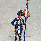 Миниатюра из олова Сержант-орлоносец 4 линейного полка 1805 г., 54 мм, Студия Большой полк (ИЛ2429.12.02.54) (ИЛ2429.12.02.54 )