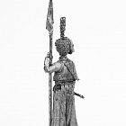 Миниатюра из олова 711 РТ Рядовой эскадрона литовских татар гвардейской кавалерии Наполеона 1812 год, 54 мм, Ратник