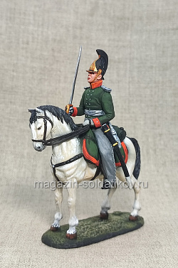 Миниатюра из олова Офицер драгунского полка 1812 г., Польша, 54 мм, Студия Большой полк (ИЛ2775.12.02.54) (ИЛ2775.12.02.54)