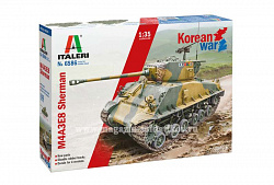 Сборная модель из пластика ИТ Танк Sherman M4A3E8 - Korean War, 1:35, Italeri