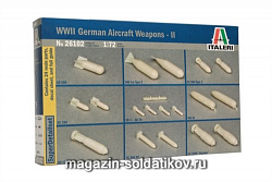 Сборная модель из пластика ИТ Набор гранат WWII German Aircraft Weapons-II (1/72) Italeri