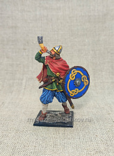 Миниатюра из олова Викинг с рогом IX-X века, 54 мм, Студия Большой полк - фото