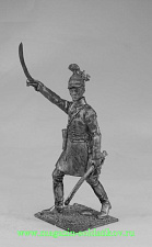 Миниатюра из металла Офицер немецкого полка с саблей. Австрия, 1809 г., 54 мм, Россия - фото