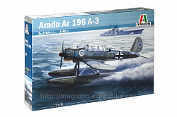 Сборная модель из пластика ИТ Самолет ARADO AR 196 A3 (1/48) Italeri
