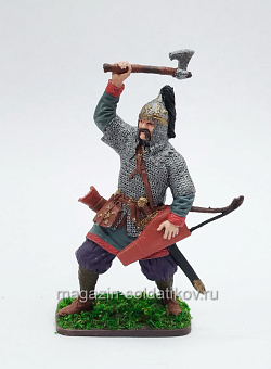 Княжеский дружинник, Русь, конец X в. , 54 мм, Soldanir (QF0474) (QF0474)