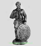 Миниатюра из олова Русский воин, Россия - фото
