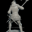 Сборная миниатюра из смолы Рыцарь Азенкура 75 мм (1:24) Medieval Forge Miniatures (C-75-115) (C-75-115)