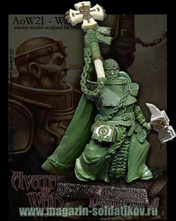 Сборные фигуры из смолы Dwarf Veteran Champion, 28 мм, Avatars of war