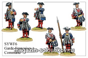 Фигурки из металла Французская гвардия,командование (28 мм) Foundry - фото
