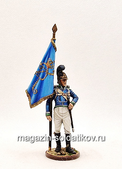 Миниатюра из олова Знаменосец 4-го пех-го полка Фон Франкемона. 1805-07г Вюртембер, Студия Большой полк (ИЛ0601.12.13.54) (ИЛ0601.12.13.54)