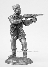 Миниатюра из олова 421 РТ Немецкий десантник, 54 мм, Ратник - фото