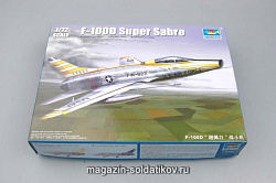 Сборная модель из пластика Самолет F - 100D «Супер Сейбр» 1:72 Трумпетер