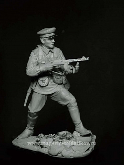 Сборная миниатюра из смолы Пограничник, 1941-45 гг, 75 мм, Баталия миниатюра