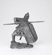 Миниатюра из олова Русский дружинник, XIV в. 54 мм, Солдатики Публия - фото
