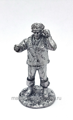 Миниатюра из олова 859 РТ Охотник №3, 54 мм, Ратник (859-РТ) (859-РТ)