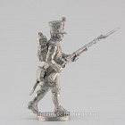 Сборная миниатюра из металла Сержант фузилёрной роты, в атаке, Франция, 28 мм, Аванпост