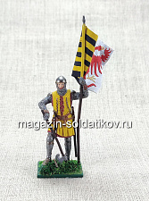 Немецкий пехотинец, XIV в., 54 мм - фото