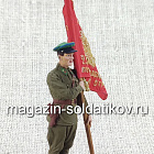 Старший сержант погранвойск НКВД со знаменем, 1939-42 гг. СССР, 54 мм (QF0032) (QF0032)