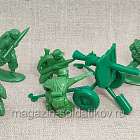 Солдатики из пластика German Paratrooper Crew & LG-43gun(tropical uniform ) WWII, 1/32, Mars (32038) (32038)