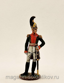 Миниатюра из олова Полковник Лейб-гвардии драгунского полка. Россия 1810-15 гг, Студия Большой полк (ИЛ0477.12.02.54) (ИЛ0477.12.02.54)