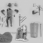 Сборная миниатюра из смолы Бургундский арбалетчик, 1460-75 гг. 54 мм, Chronos miniatures (CHM-54109) (CHM-54109)